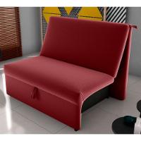 Sofá Cama 2 Lugares Ivan Veludo Vinho - 1