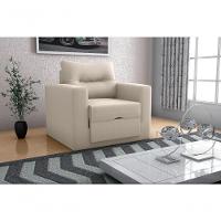 Sofá Cama Marissol 1 Lugar Suede Bege - 3