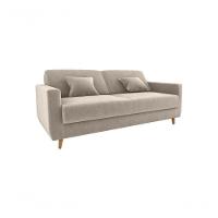 Sofá Cama Emília 2 Lugares 190cm Suede Bege Matrix - 2