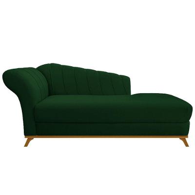 Diva Recamier Vanessa 160cm Lado Direito Suede Verde