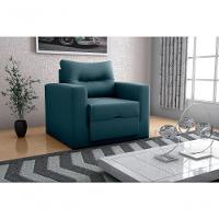 Sofá Cama Marissol 1 Lugar Suede Petróleo - 3