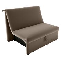 Sofá Cama 2 Lugares Belize Veludo Cappuccino - 2