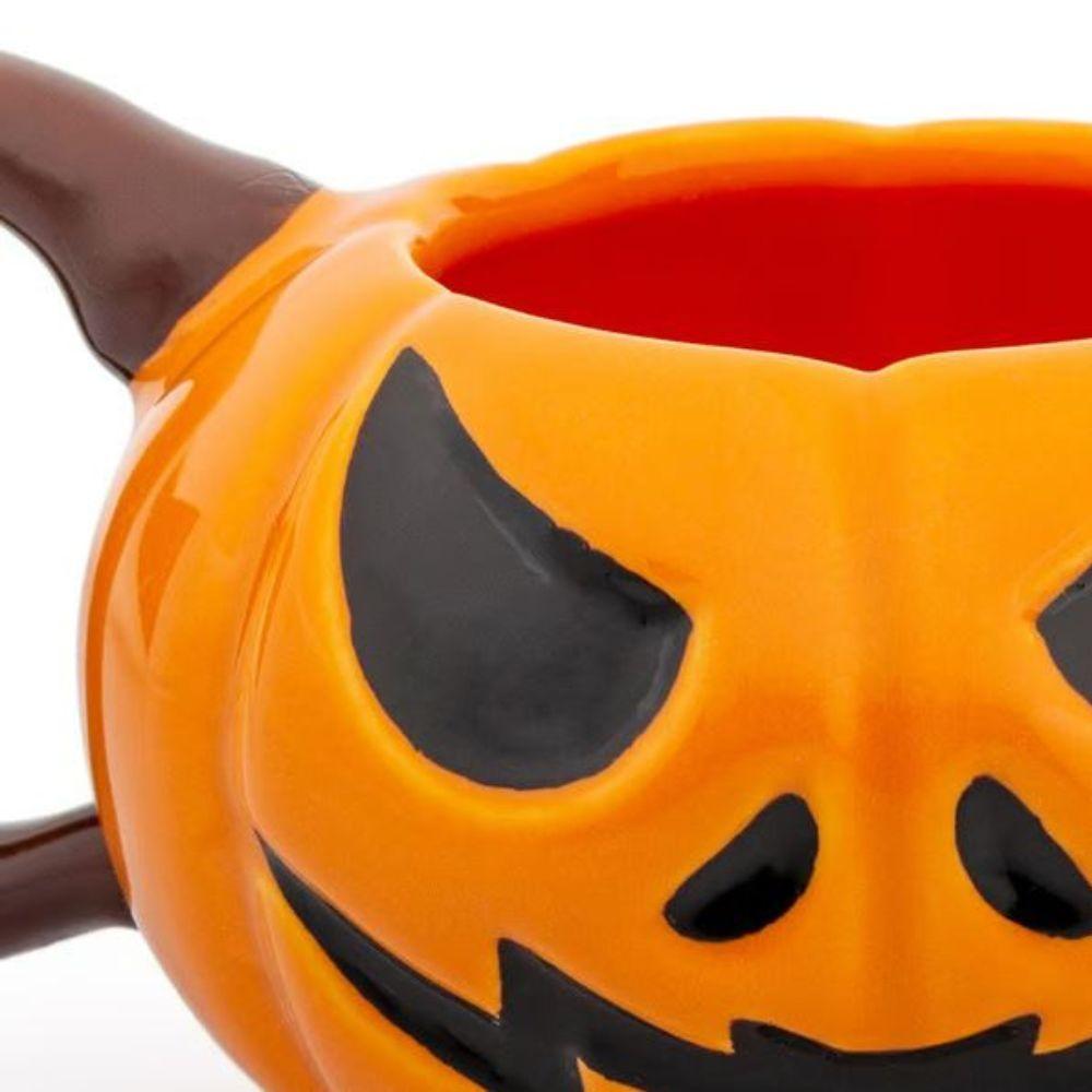 Caneca 3d Abóbora Cerâmica 320ml Broglio Laranja - 2