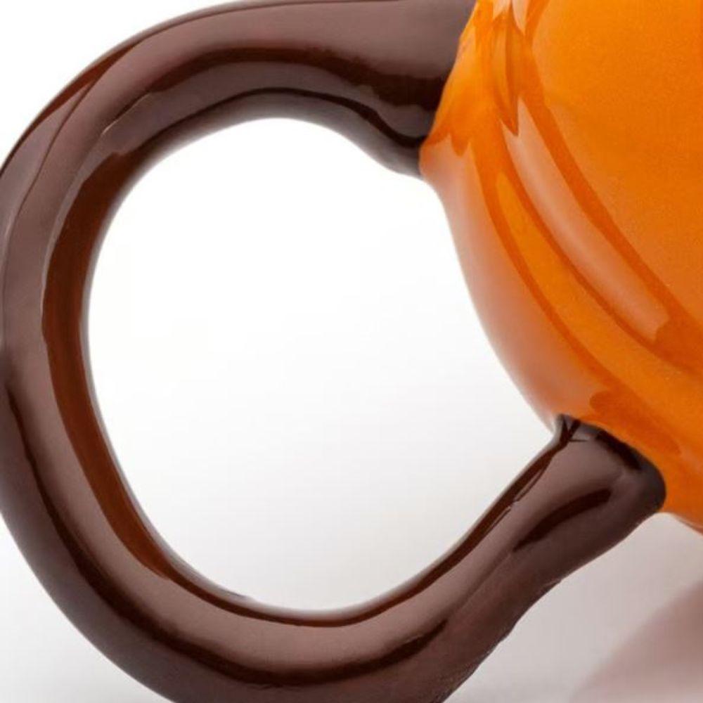 Caneca 3d Abóbora Cerâmica 320ml Broglio Laranja - 4