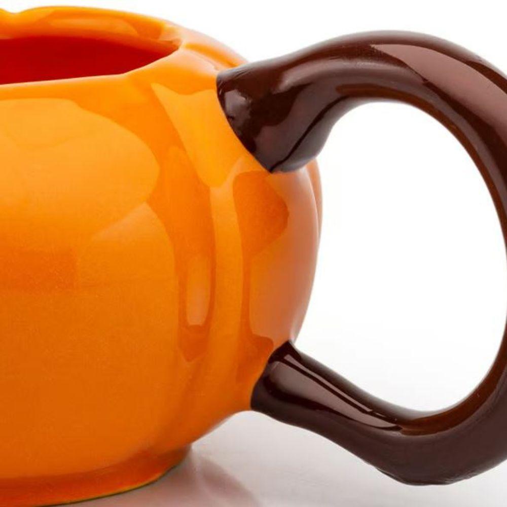 Caneca 3d Abóbora Cerâmica 320ml Broglio Laranja - 5