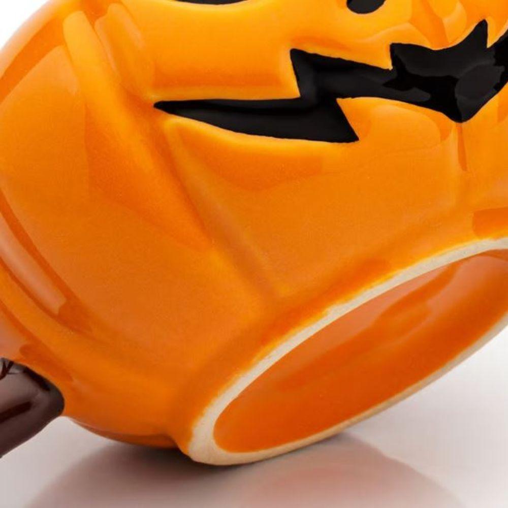 Caneca 3d Abóbora Cerâmica 320ml Broglio Laranja - 6