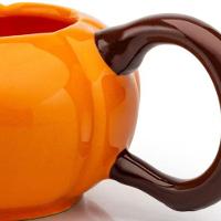 Caneca 3d Abóbora Cerâmica 320ml Broglio Laranja - 5