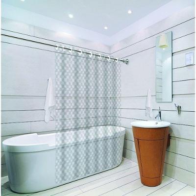 Cortina De Box Com Ilhos Beleza E Variedade Para O Banheiro Cor:translucida