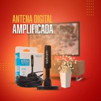 Antena Digital Portátil Amplificada 5 Metros Interna Externa - 3