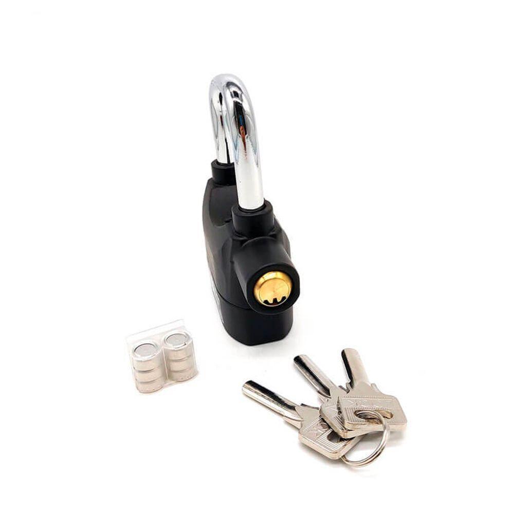 Cadeado Antifurto Trava Disco Com Alarme Sonoro Super Potente - 3