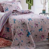 Kit Cobre Leito Solteiro Infantil Teen Patchwork + Porta-travesseiro Desenho 4.5 - 1