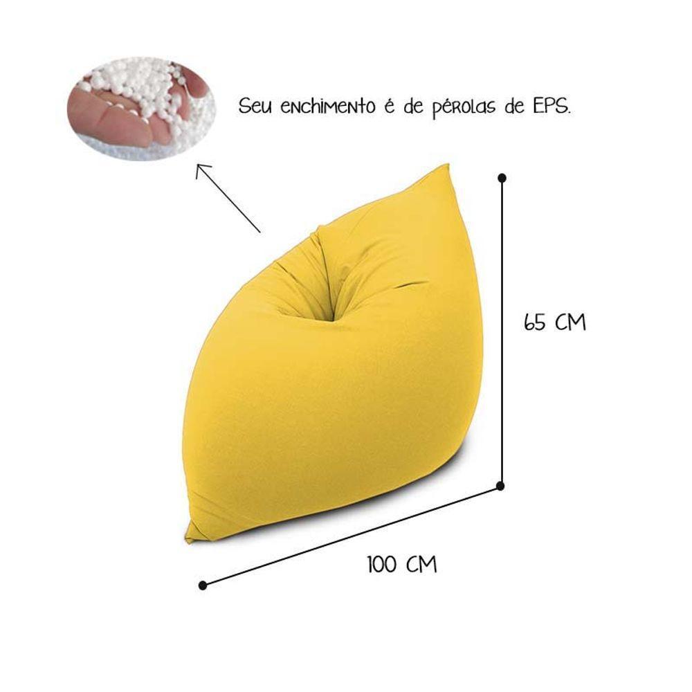 Puff Noah Mini Cor Amarelo - Leve, Versátil E Sensorial - 3