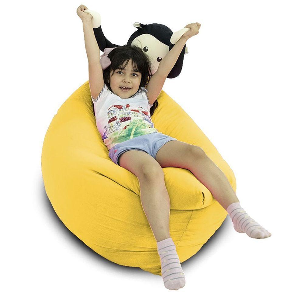 Puff Noah Mini Cor Amarelo - Leve, Versátil E Sensorial - 7