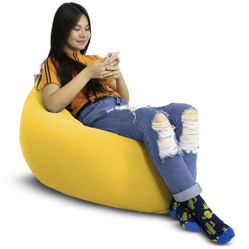 Puff Noah Mini Cor Amarelo - Leve, Versátil E Sensorial - 9