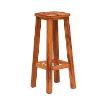 Kit 2 Banquetas Alta Sem Encosto Madeira Maciça - 2