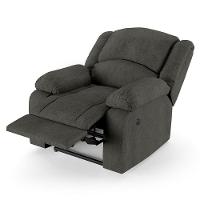 Poltrona Do Papai Reclinável Melim Power Elétrica Linho Grafite Fh1 - D'rossi - 2