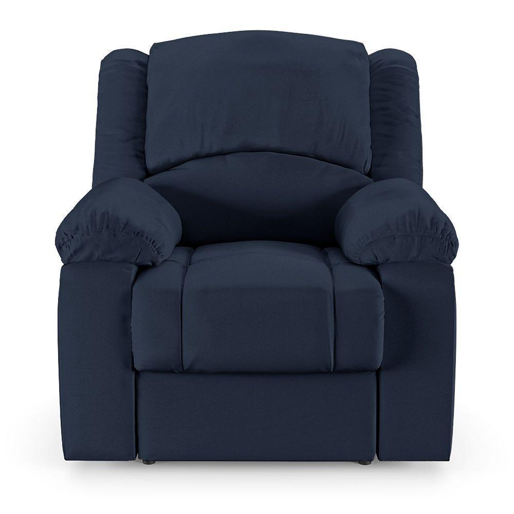 Poltrona Do Papai Reclinável Melim Power Touch Usb Pu Fh1 - D'rossi Cor Azul - 3