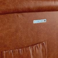 Poltrona Do Papai Reclinável Melim Power Touch Usb Pu Caramelo Brilho Fh1 - D'rossi