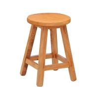 Banqueta Baixa Sem Encosto Madeira Maciça Natural - 1