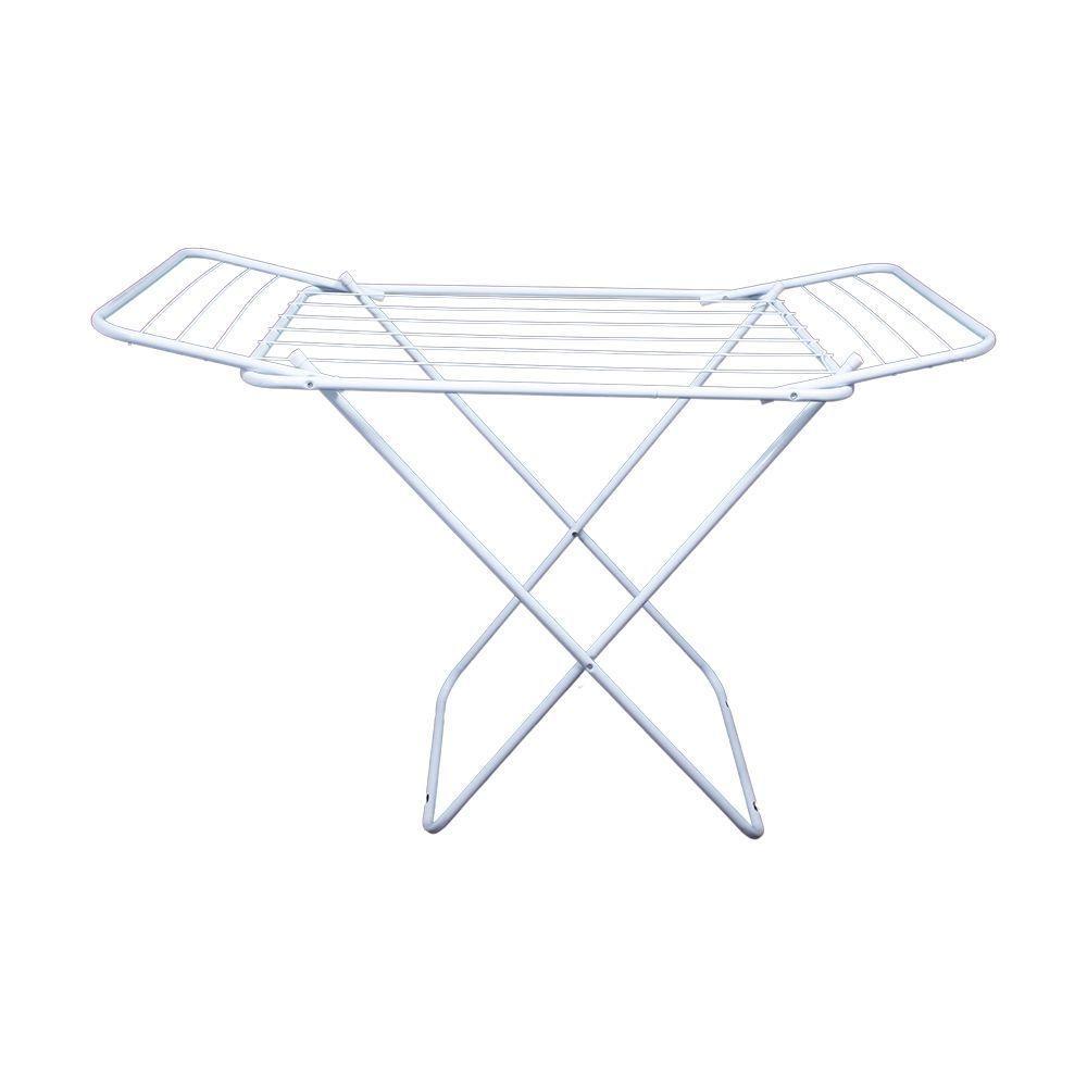 Varal De Chão Com Abas Retrátil Dobrável Reforçado Branco 152 Cm - Gudim - 1
