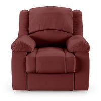 Poltrona Do Papai Reclinável Melim Power Elétrica Usb Pu Fh1 - D'rossi Cor Vermelho - 5