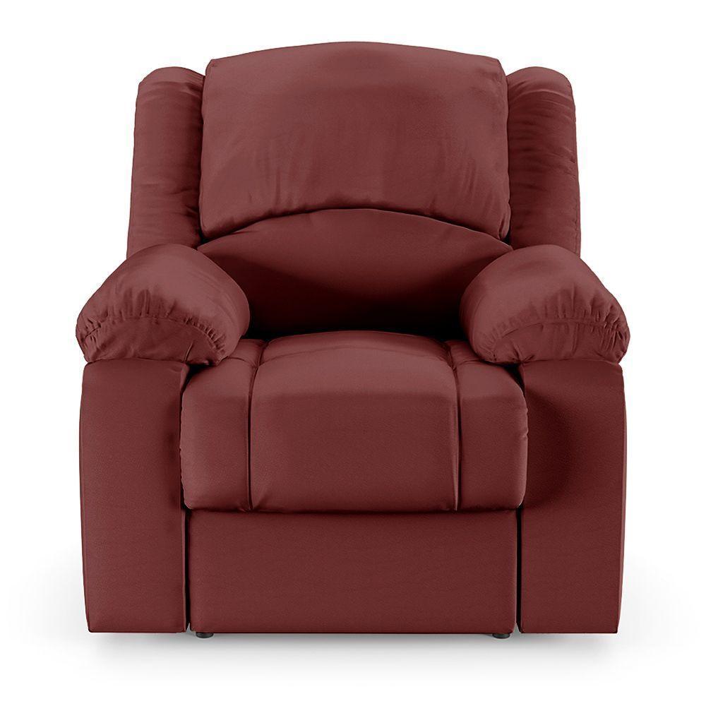 Poltrona Do Papai Reclinável Melim Power Touch Pu Vermelho Fh1 - D'rossi - 3