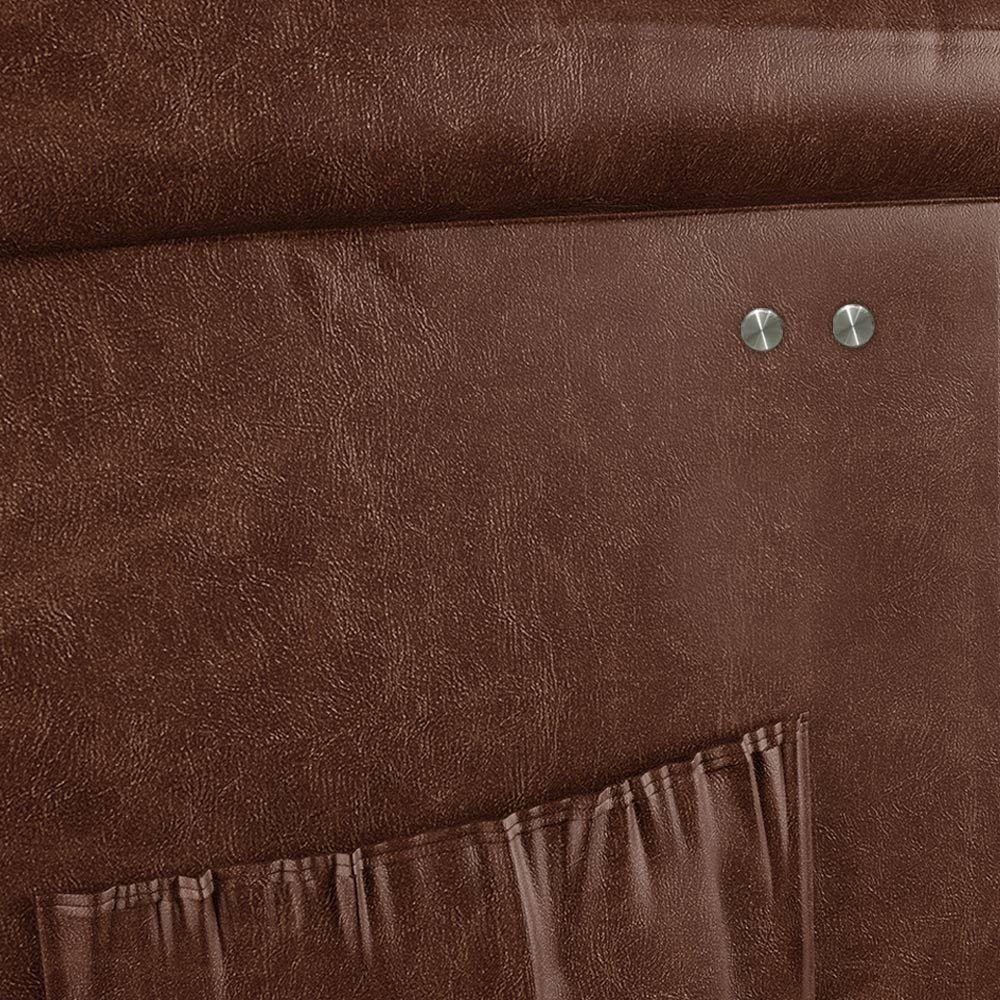 Poltrona Do Papai Reclinável Melim Power Touch Pu Brilho Fh1 - D'rossi Cor Marrom - 4