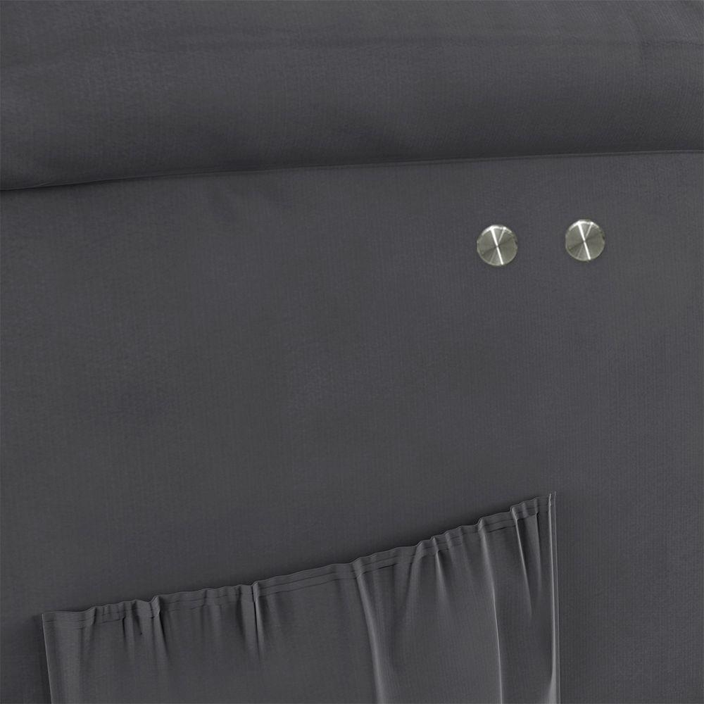 Poltrona Do Papai Reclinável Melim Power Touch Veludo Fh1 - D'rossi Cor Cinza - 8