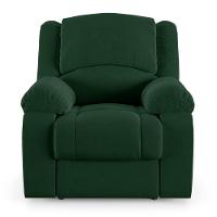 Poltrona Do Papai Reclinável Melim Power Touch Usb Veludo Verde Fh1 - D'rossi - 6