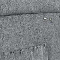 Poltrona Do Papai Reclinável Melim Power Touch Linho Fh1 - D'rossi Cor Cinza - 6