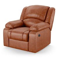 Poltrona Do Papai Reclinável Melim Power Elétrica Usb Pu Caramelo Brilho Fh1 - D'rossi - 1