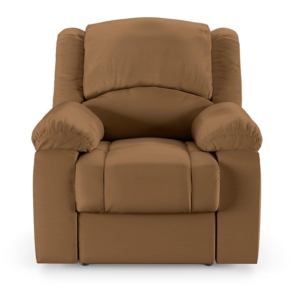 Poltrona Do Papai Reclinável Melim Power Touch Sintético Pu Fh1 - D'rossi Cor Caramelo - 3