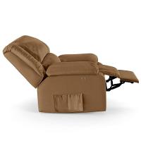 Poltrona Do Papai Reclinável Melim Power Touch Sintético Pu Fh1 - D'rossi Cor Caramelo - 2