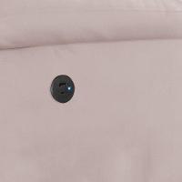 Poltrona Do Papai Reclinável Melim Power Touch Usb Veludo Fh1 - D'rossi Cor Rose