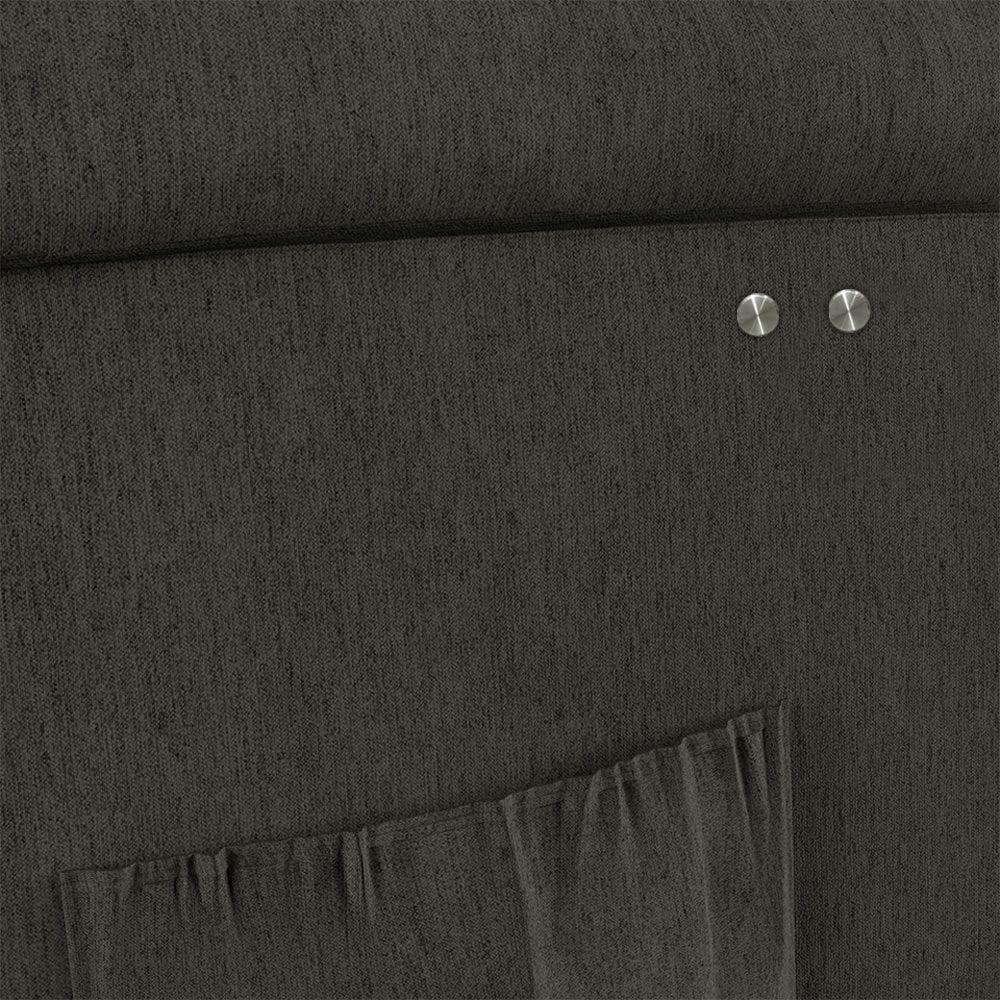 Poltrona Do Papai Reclinável Melim Power Touch Linho Grafite Fh1 - D'rossi - 4