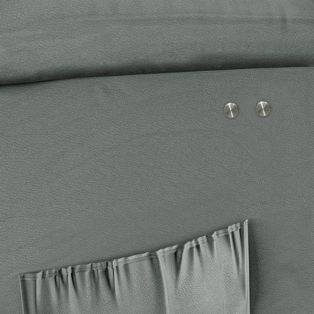 Poltrona Do Papai Reclinável Melim Power Touch Sintético Pu Fh1 - D'rossi Cor Cinza - 4