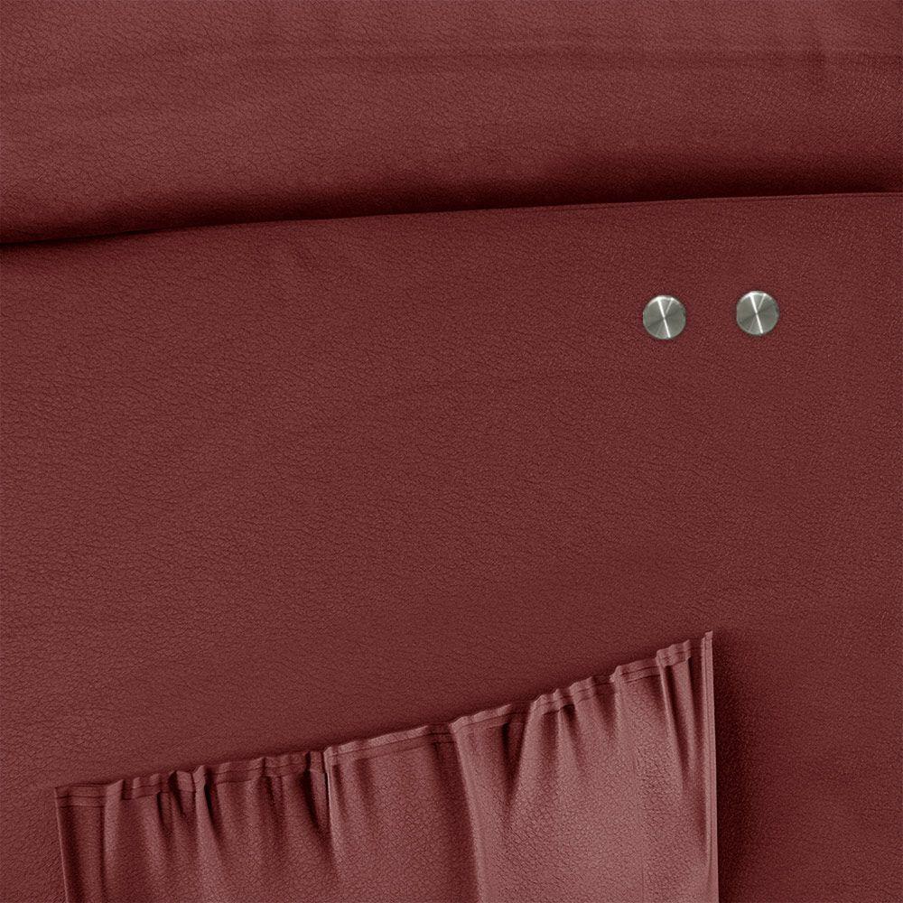 Poltrona Do Papai Reclinável Melim Power Touch Sintético Pu Fh1 - D'rossi Cor Vermelho - 8