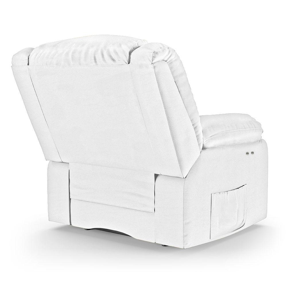 Poltrona Do Papai Reclinável Melim Power Touch Usb Pu Branco Fh1 - D'rossi - 5