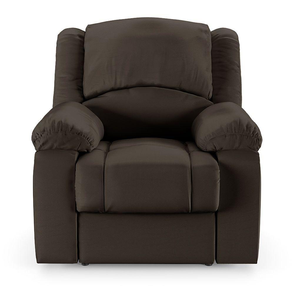 Poltrona Do Papai Reclinável Melim Power Touch Pu Marrom Fh1 - D'rossi - 3