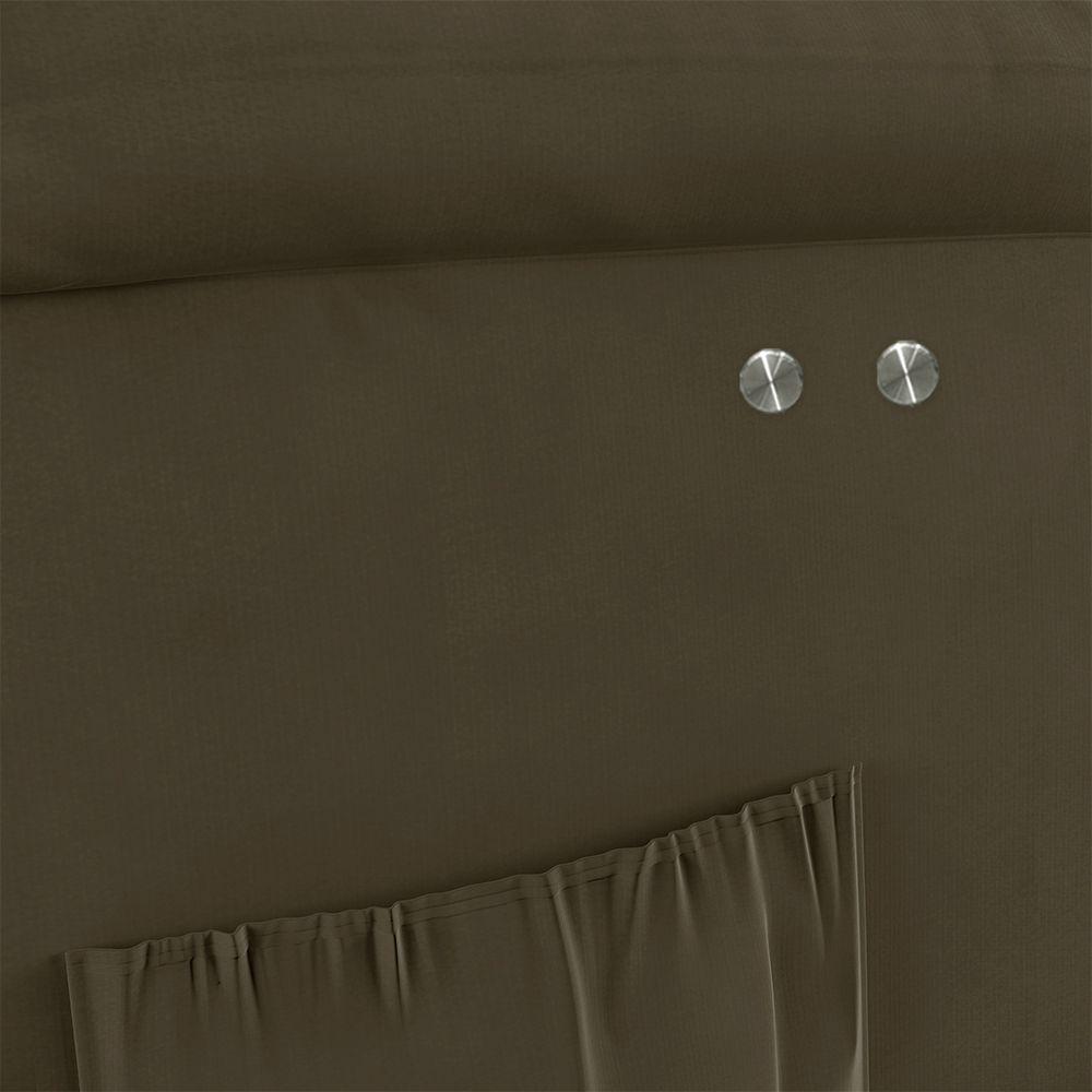 Poltrona Do Papai Reclinável Melim Power Touch Veludo Fh1 - D'rossi Cor Capuccino - 8