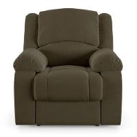 Poltrona Do Papai Reclinável Melim Power Touch Veludo Fh1 - D'rossi Cor Capuccino