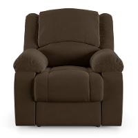 Poltrona Do Papai Reclinável Melim Power Touch Usb Veludo Marrom Fh1 - D'rossi - 3