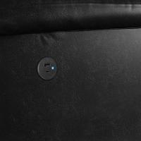 Poltrona Do Papai Reclinável Melim Power Touch Usb Pu Preto Brilho Fh1 - D'rossi - 2