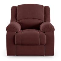 Poltrona Do Papai Reclinável Melim Power Touch Usb Veludo Fh1 - D'rossi Cor Vinho - 3