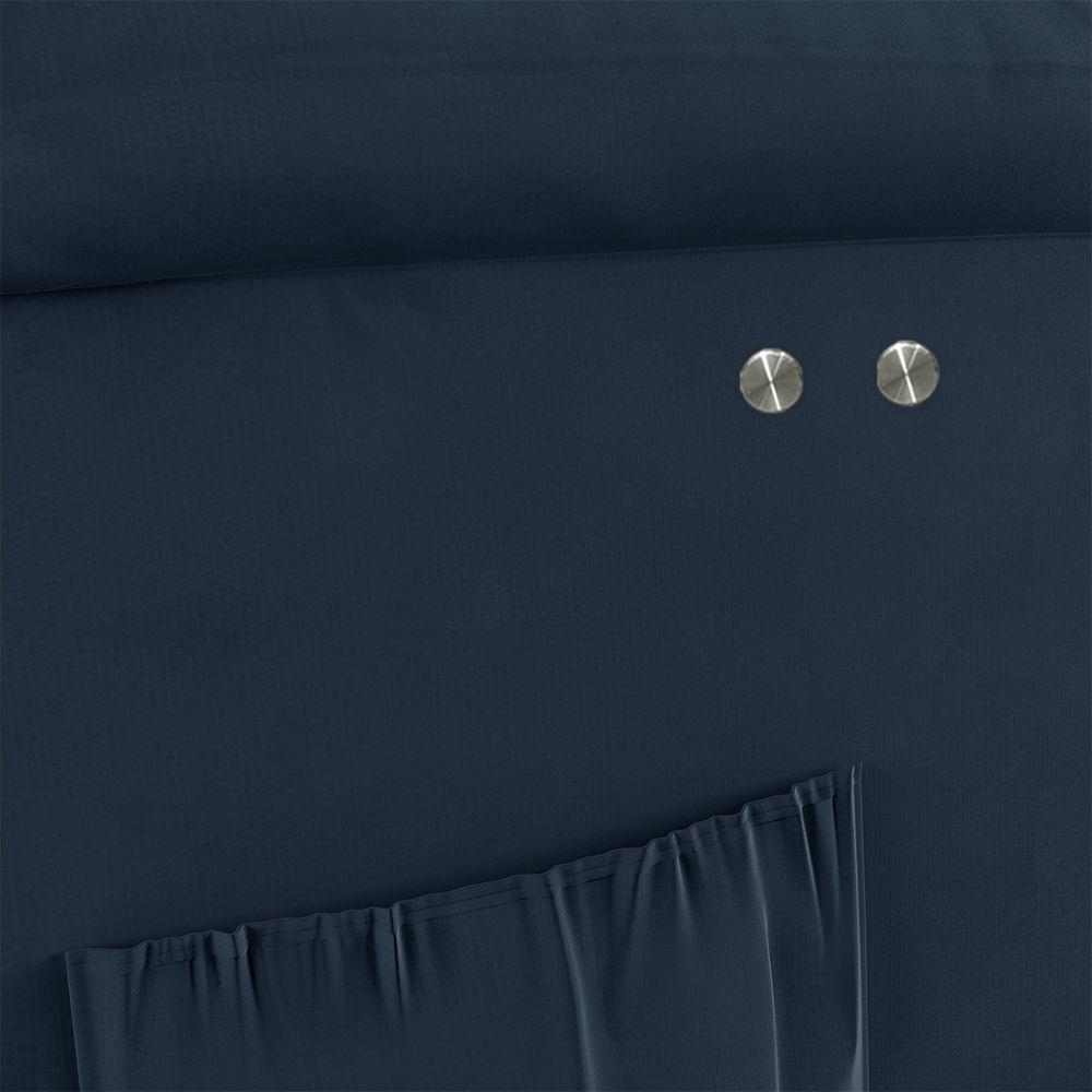 Poltrona Do Papai Reclinável Melim Power Touch Veludo Fh1 - D'rossi Cor Azul - 8