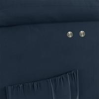 Poltrona Do Papai Reclinável Melim Power Touch Veludo Fh1 - D'rossi Cor Azul - 8