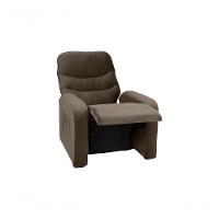 Poltrona Reclinável Punto 1 Lugar Veludo Marrom Matrix - 2