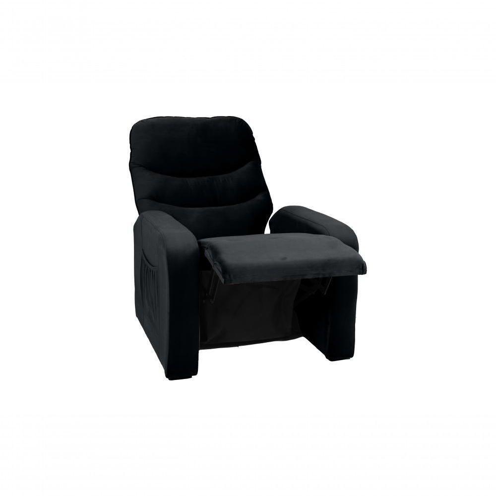 Poltrona Reclinável Punto 1 Lugar Veludo Preto Matrix - 2