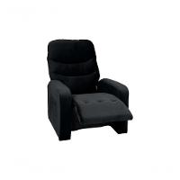 Poltrona Reclinável Punto 1 Lugar Veludo Preto Matrix - 3