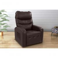 Poltrona Reclinável Punto 1 Lugar Sintético Marrom Matrix - 1